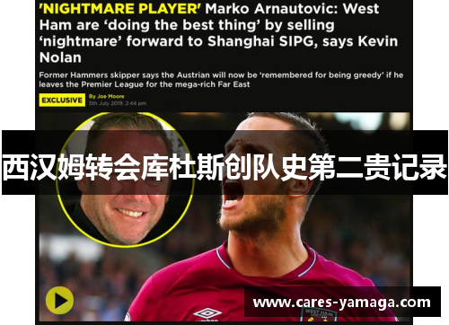 西汉姆转会库杜斯创队史第二贵记录